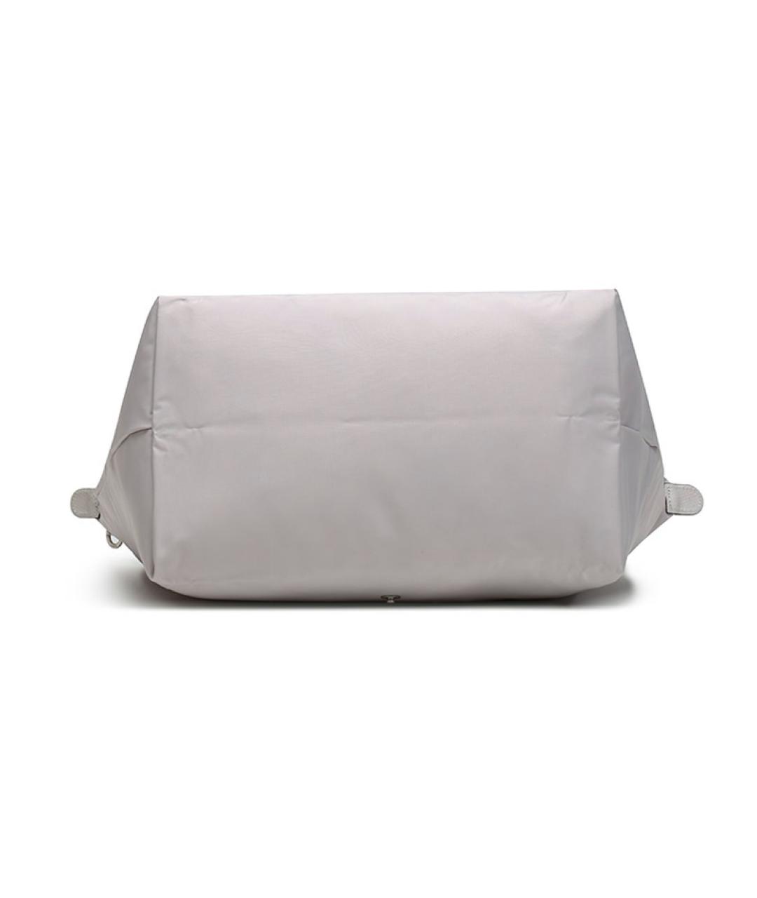 LONGCHAMP Белая кожаная сумка тоут, фото 5