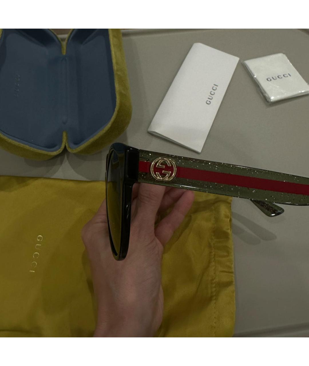 GUCCI Мульти пластиковые солнцезащитные очки, фото 3