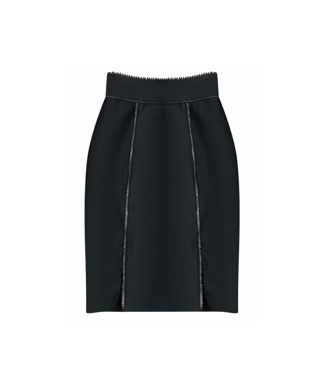 BURBERRY Черная полиэстеровая юбка мини, фото 1
