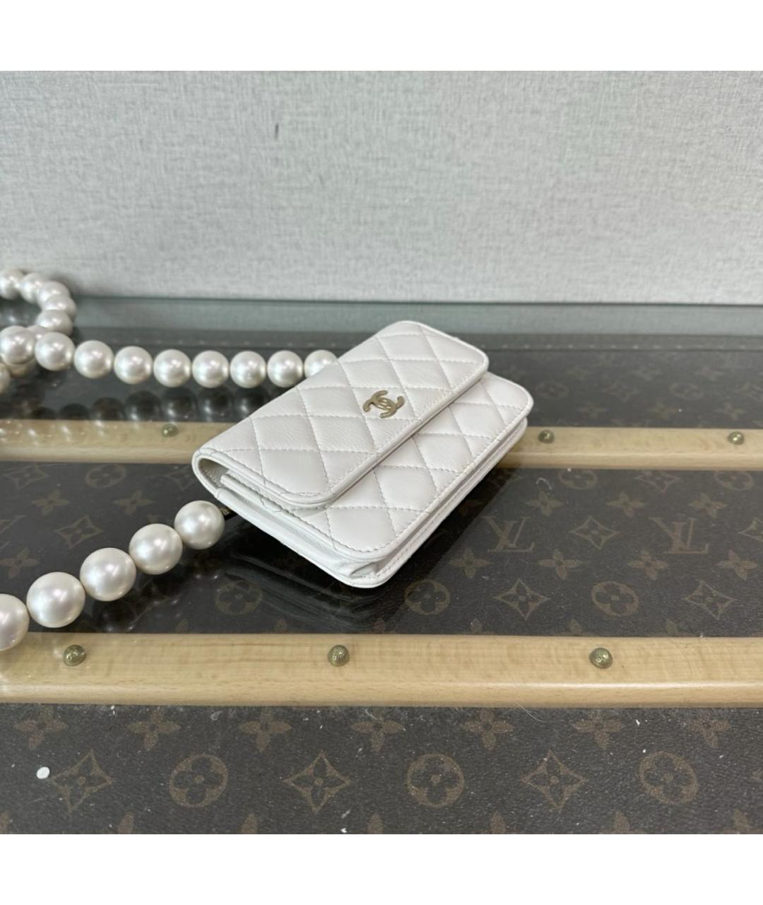 CHANEL Белый кошелек, фото 5