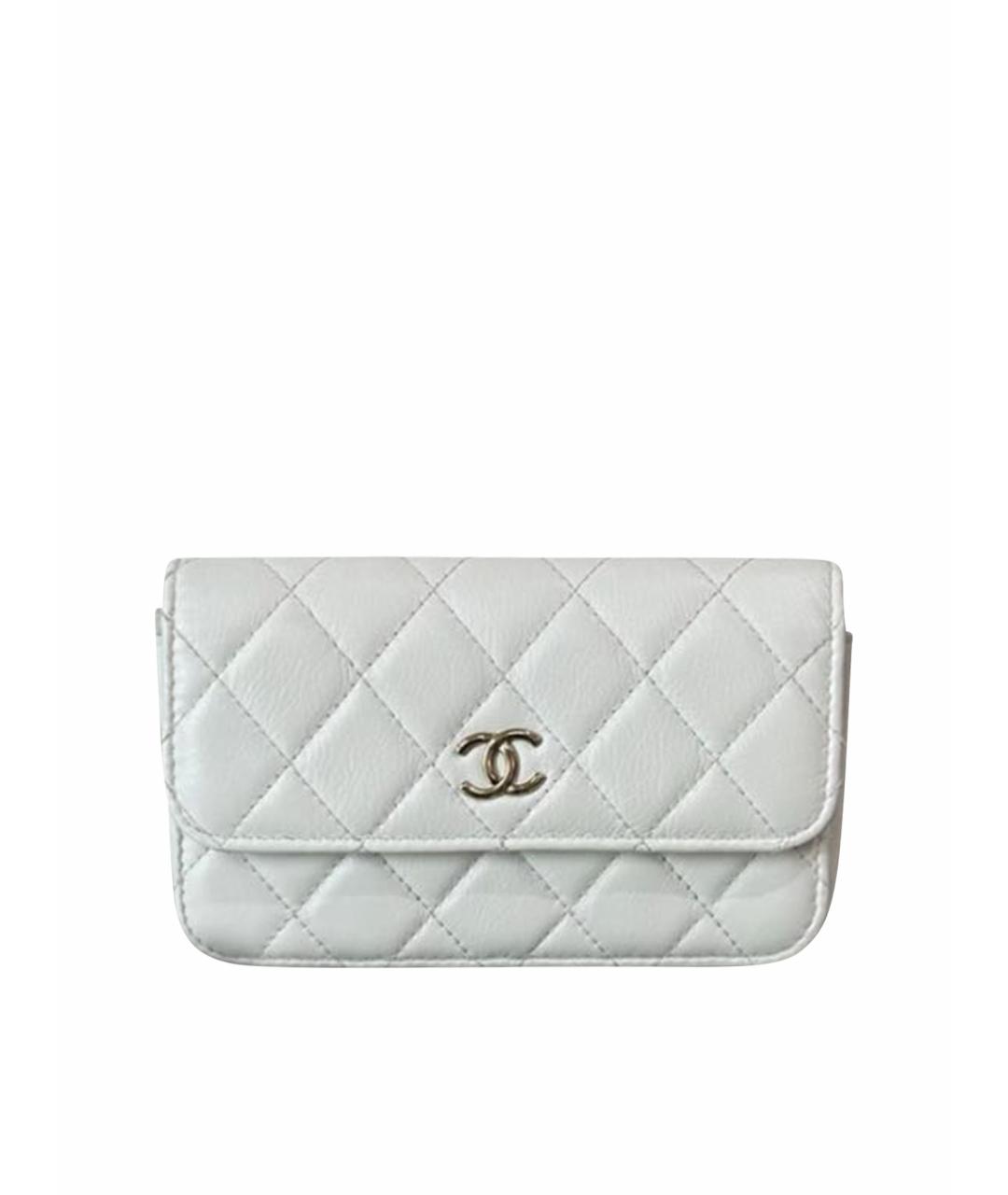 CHANEL Белый кошелек, фото 1