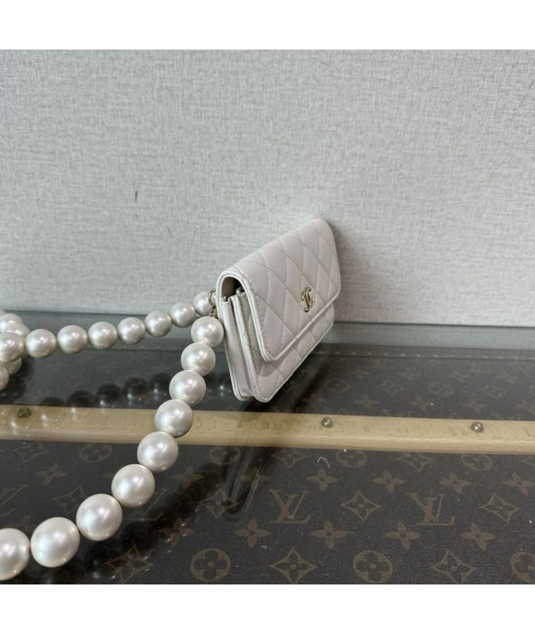 CHANEL Белый кошелек, фото 3