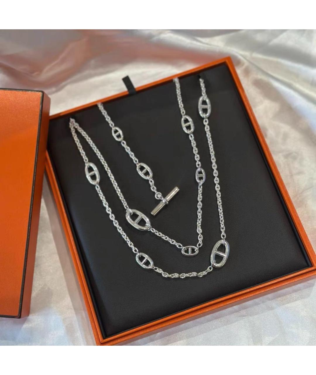 HERMES Серебряная подвеска, фото 7