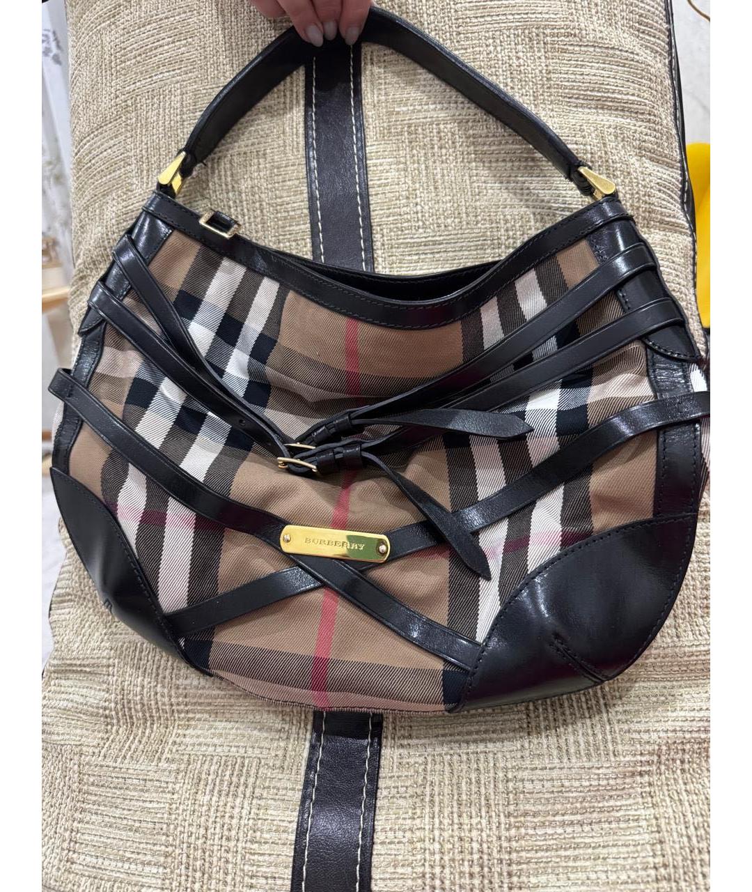 BURBERRY Коричневая сумка с короткими ручками, фото 7