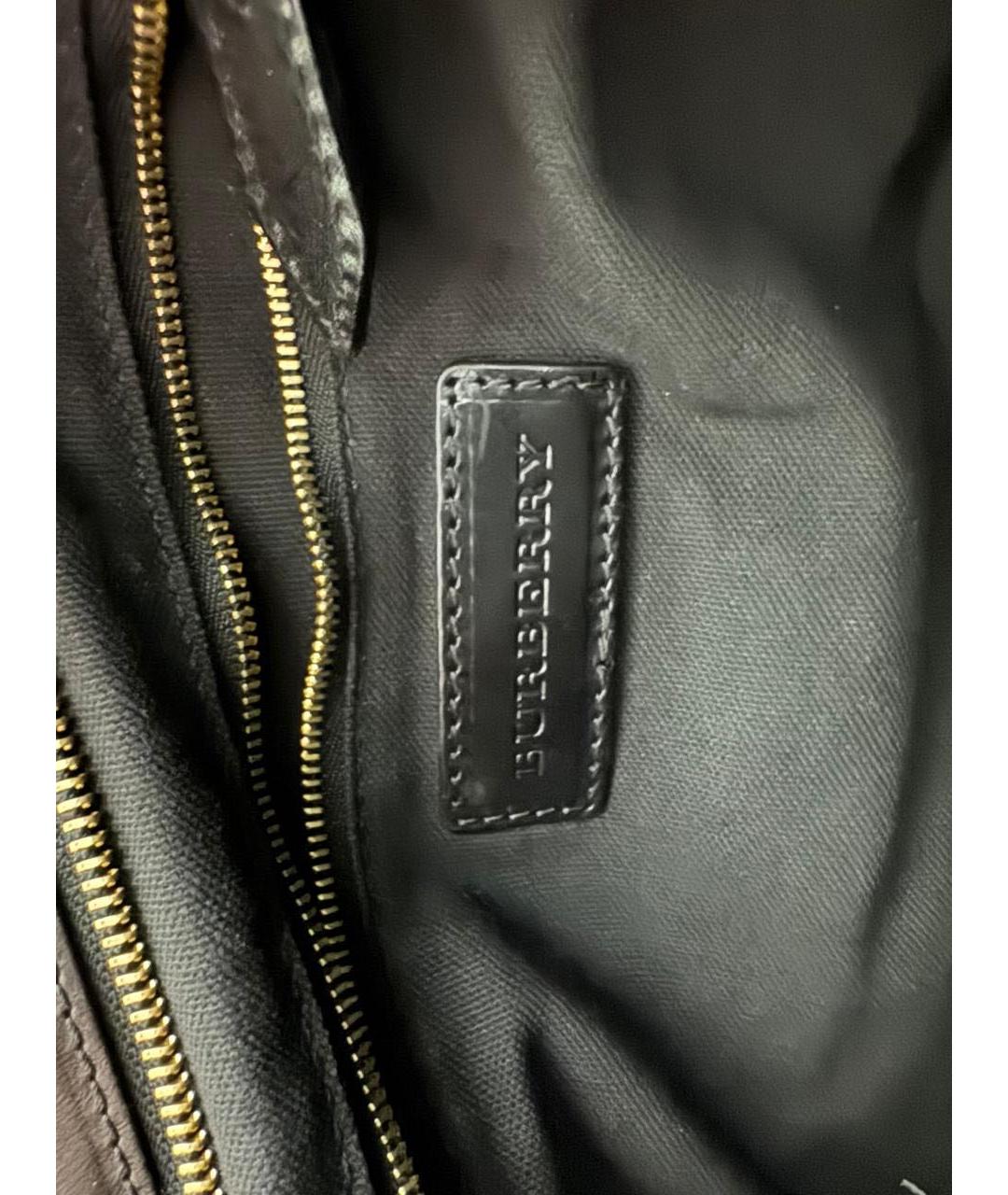 BURBERRY Коричневая сумка с короткими ручками, фото 5