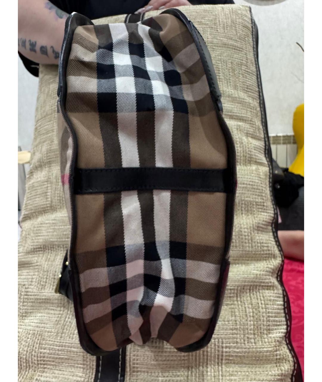 BURBERRY Коричневая сумка с короткими ручками, фото 6