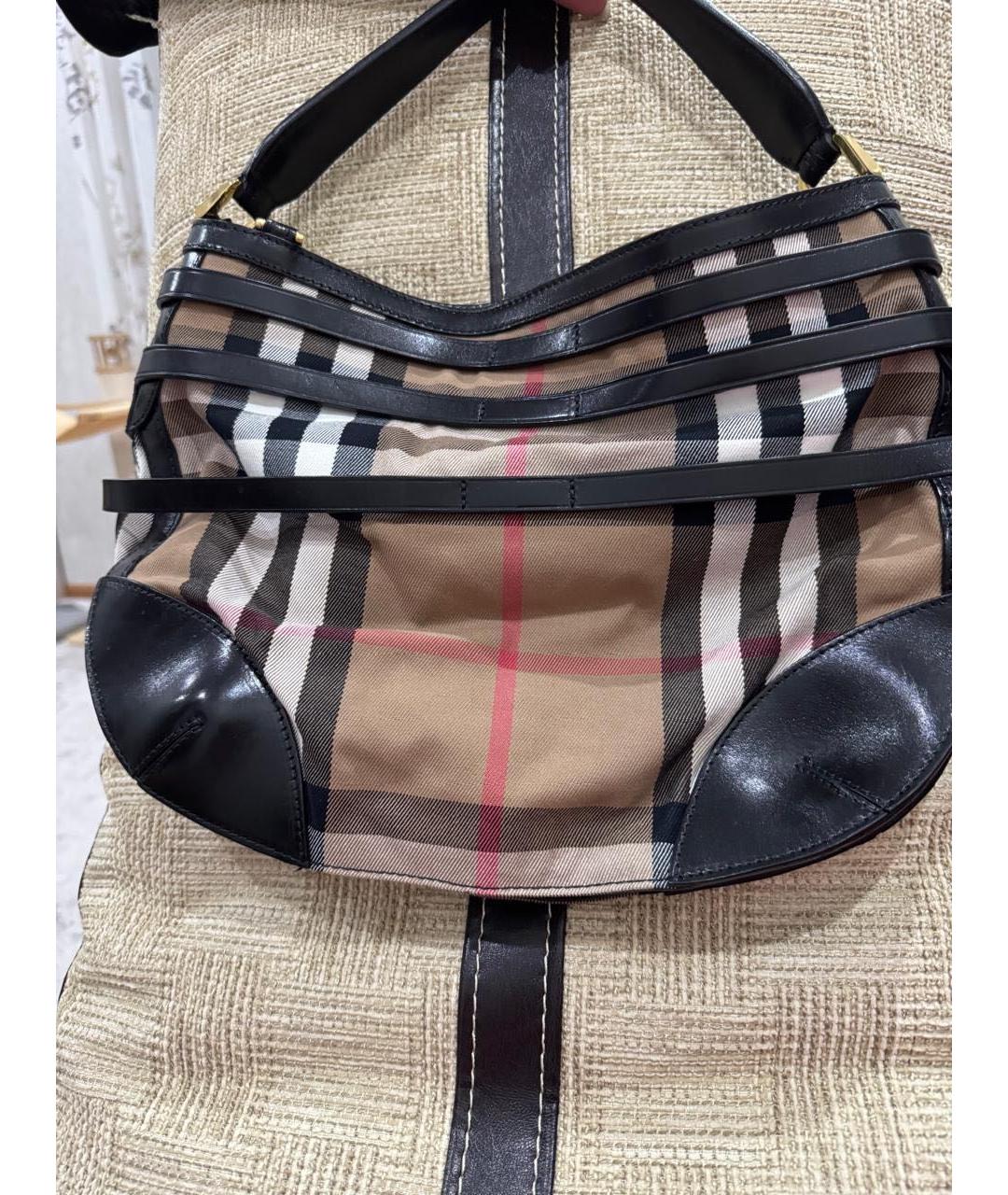 BURBERRY Коричневая сумка с короткими ручками, фото 2