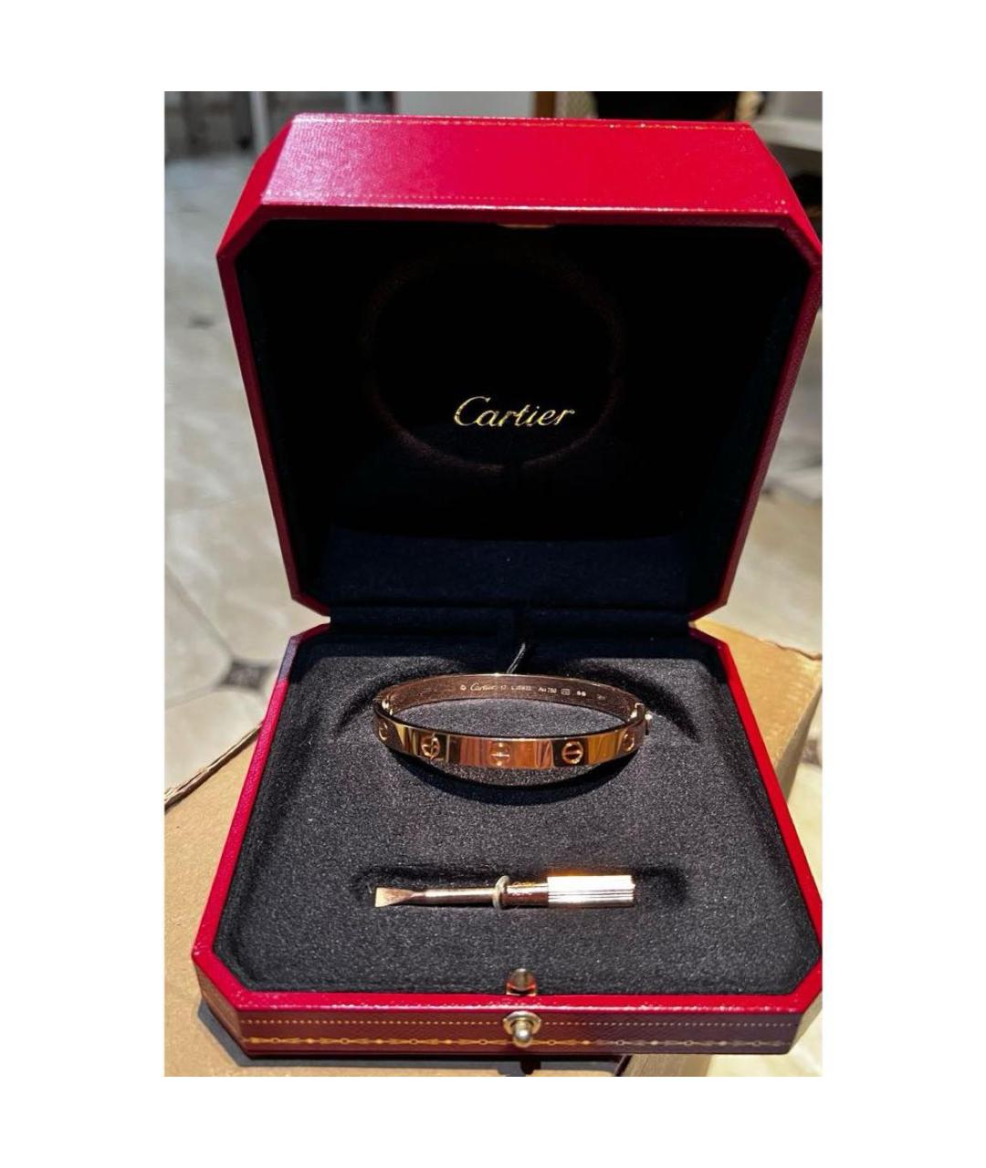 CARTIER Золотой браслет из розового золота, фото 3