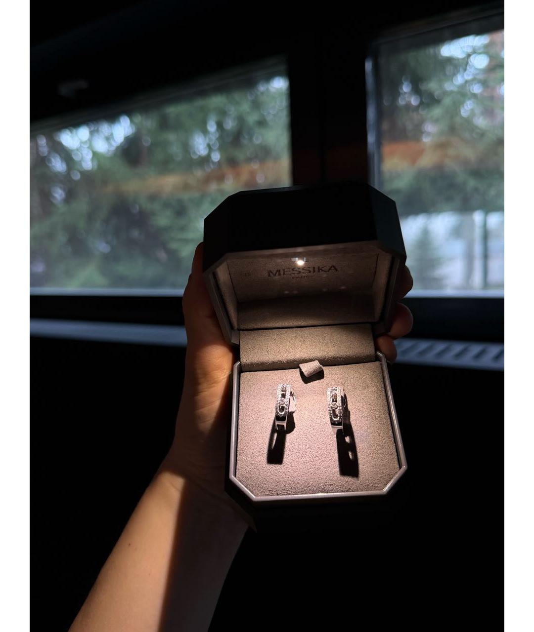 MESSIKA Серебряные серьги из белого золота, фото 4