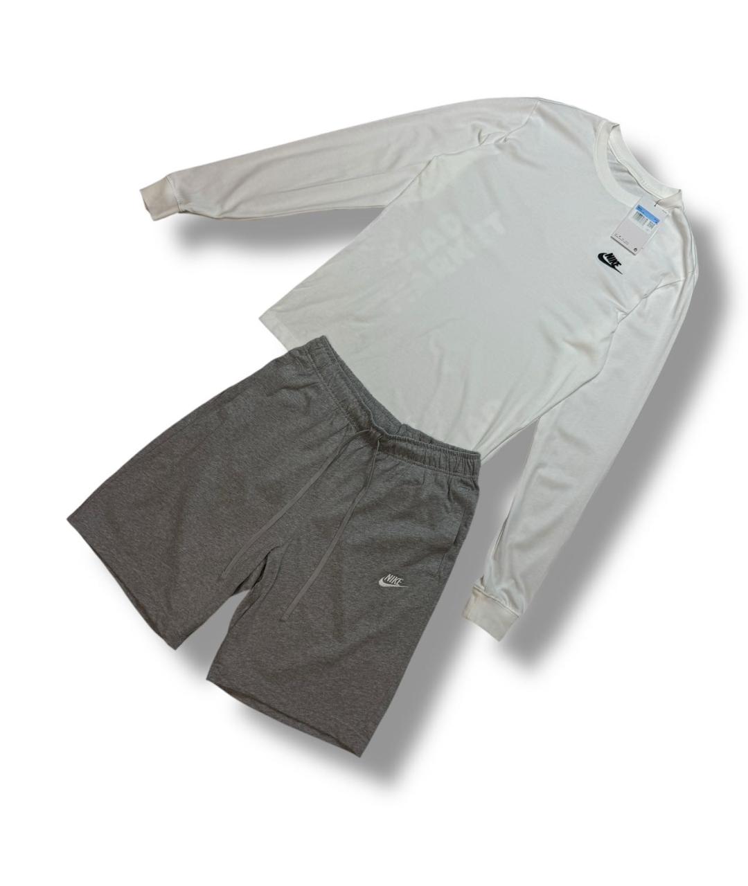 NIKE Черный хлопковый спортивный костюм, фото 5