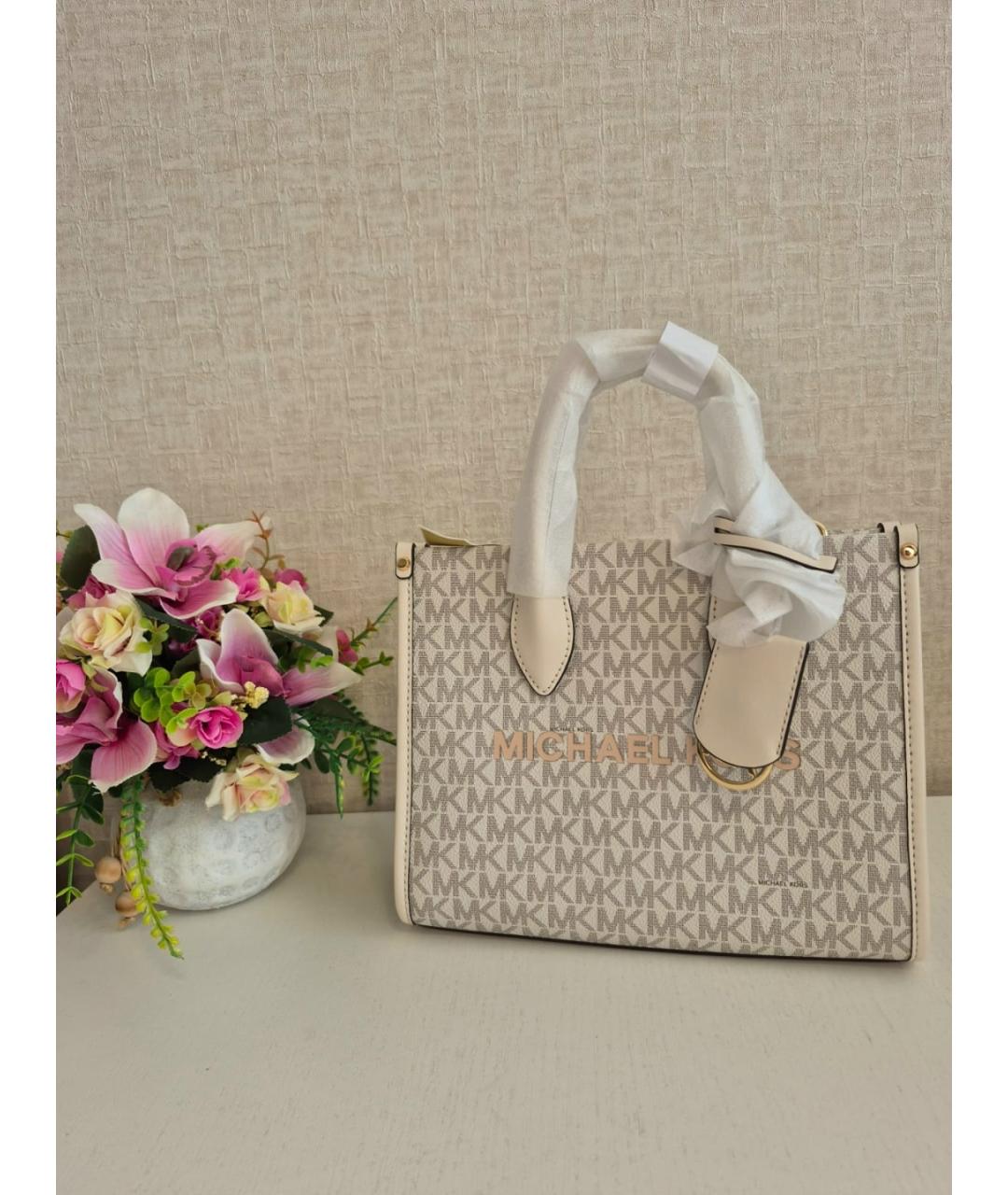MICHAEL KORS Бежевая сумка через плечо, фото 3