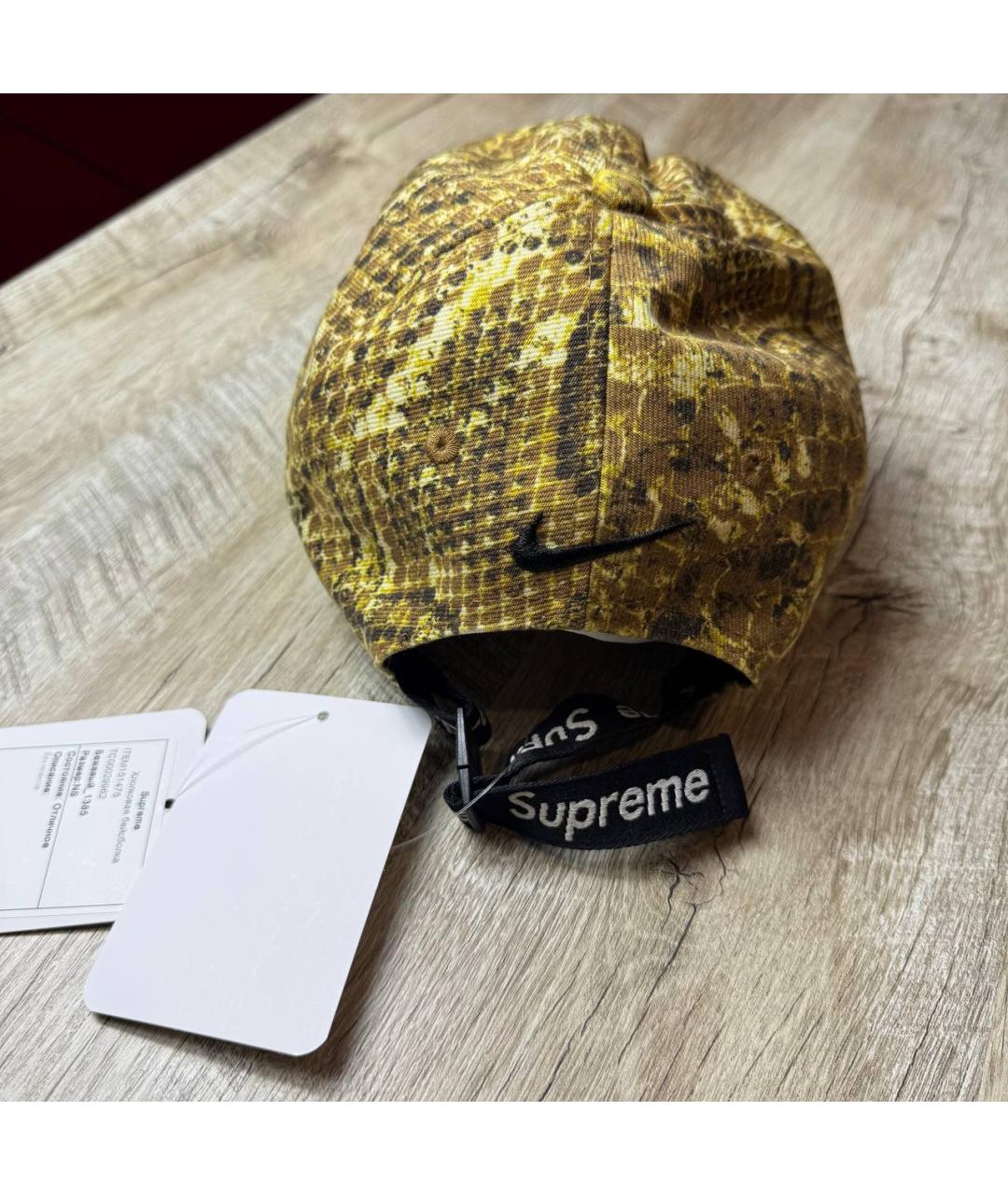 SUPREME Желтая кепка/бейсболка, фото 8
