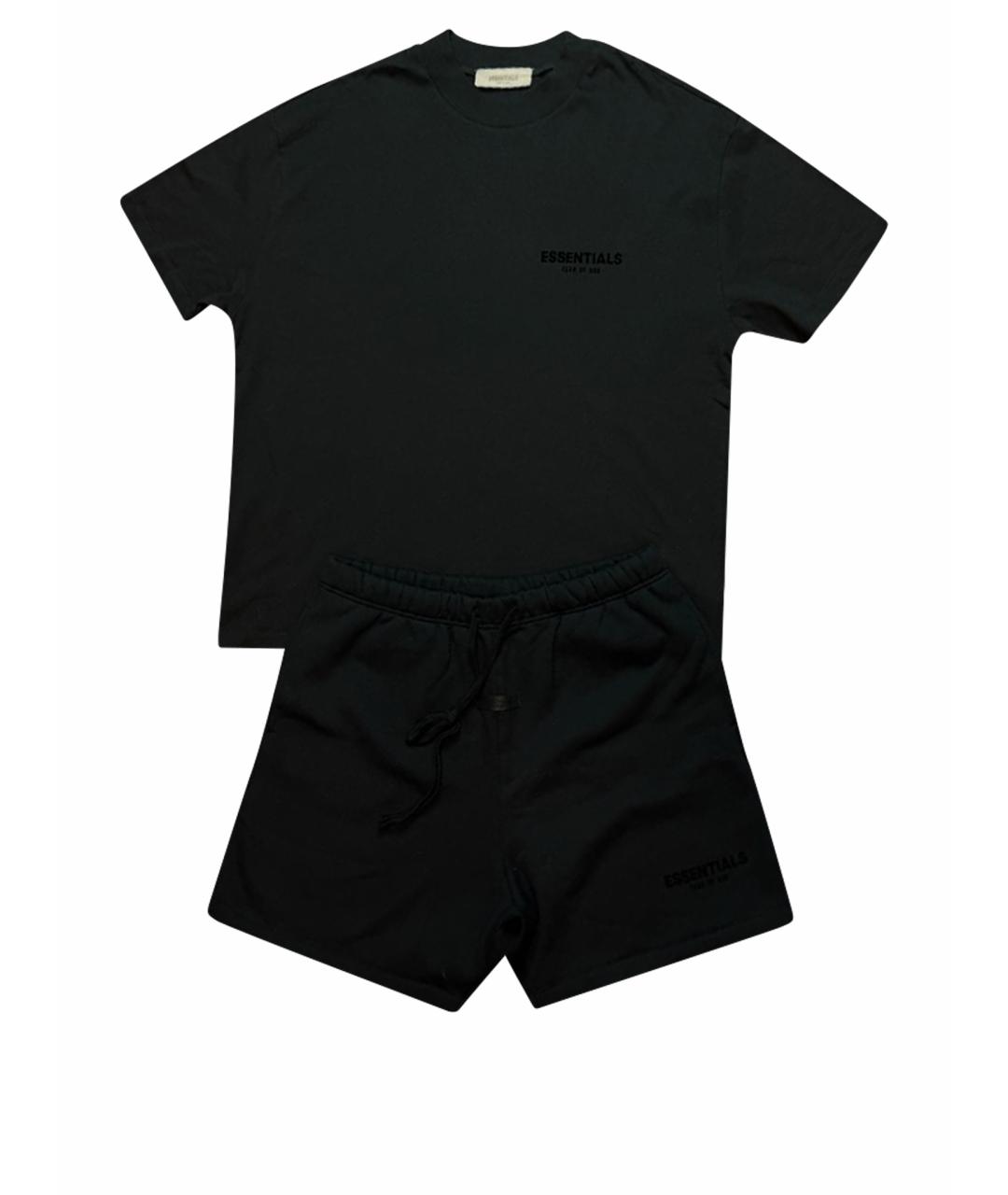 FEAR OF GOD ESSENTIALS Черный хлопковый спортивный костюм, фото 1