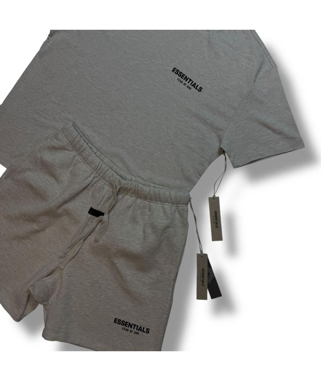 FEAR OF GOD ESSENTIALS Серый хлопковый спортивный костюм, фото 2