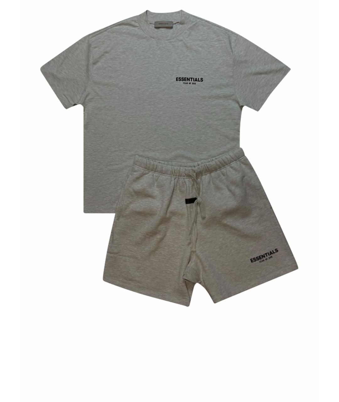 FEAR OF GOD ESSENTIALS Серый хлопковый спортивный костюм, фото 1