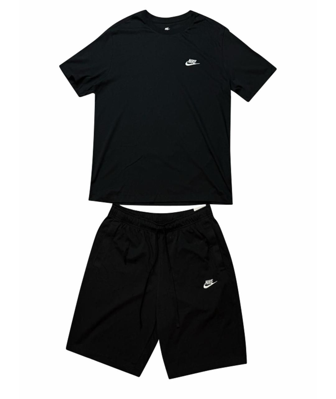 NIKE Черный хлопковый спортивный костюм, фото 1