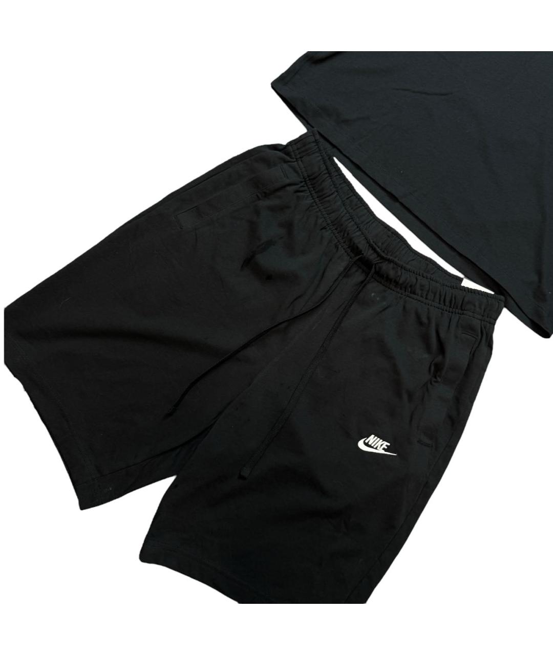 NIKE Черный хлопковый спортивный костюм, фото 4