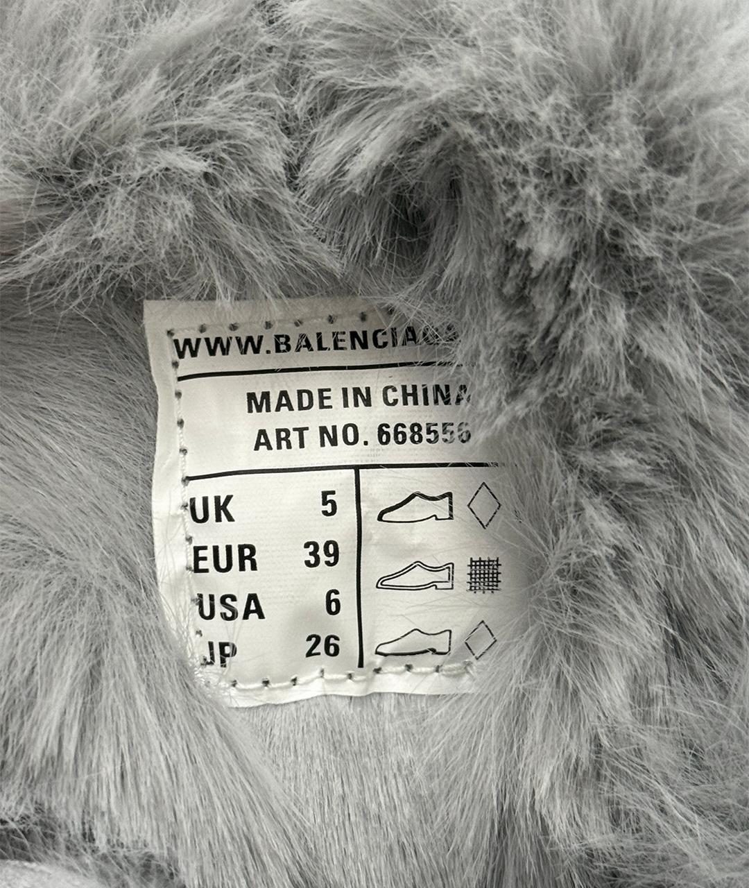 BALENCIAGA Серебряные кроссовки, фото 8