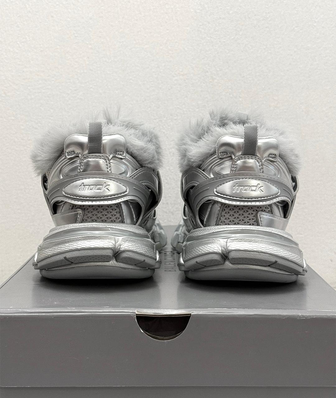 BALENCIAGA Серебряные кроссовки, фото 6