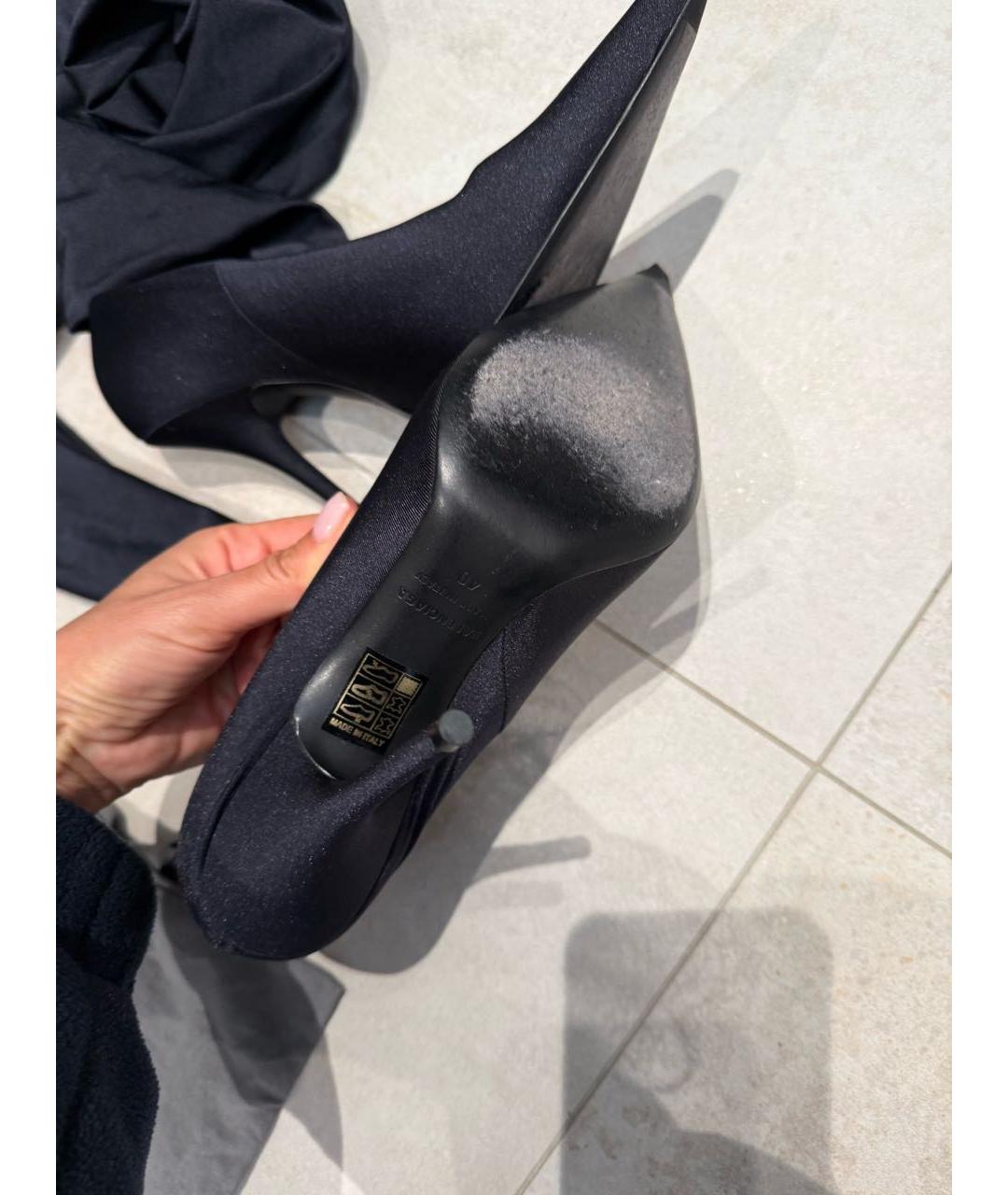BALENCIAGA Черные синтетические сапоги, фото 3
