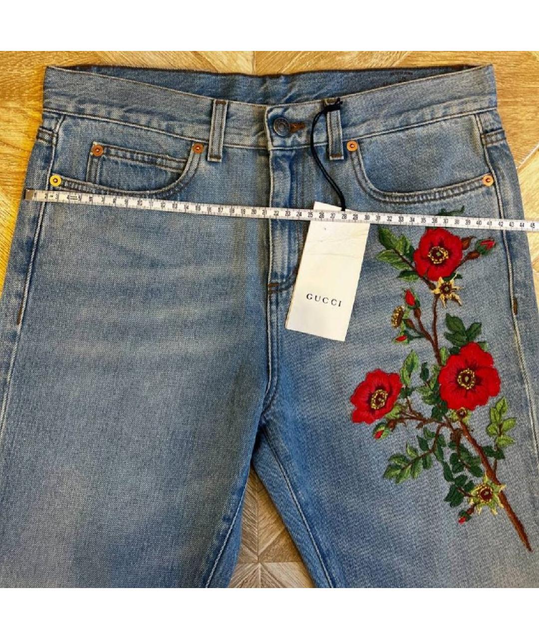 GUCCI Хлопковые джинсы слим, фото 7