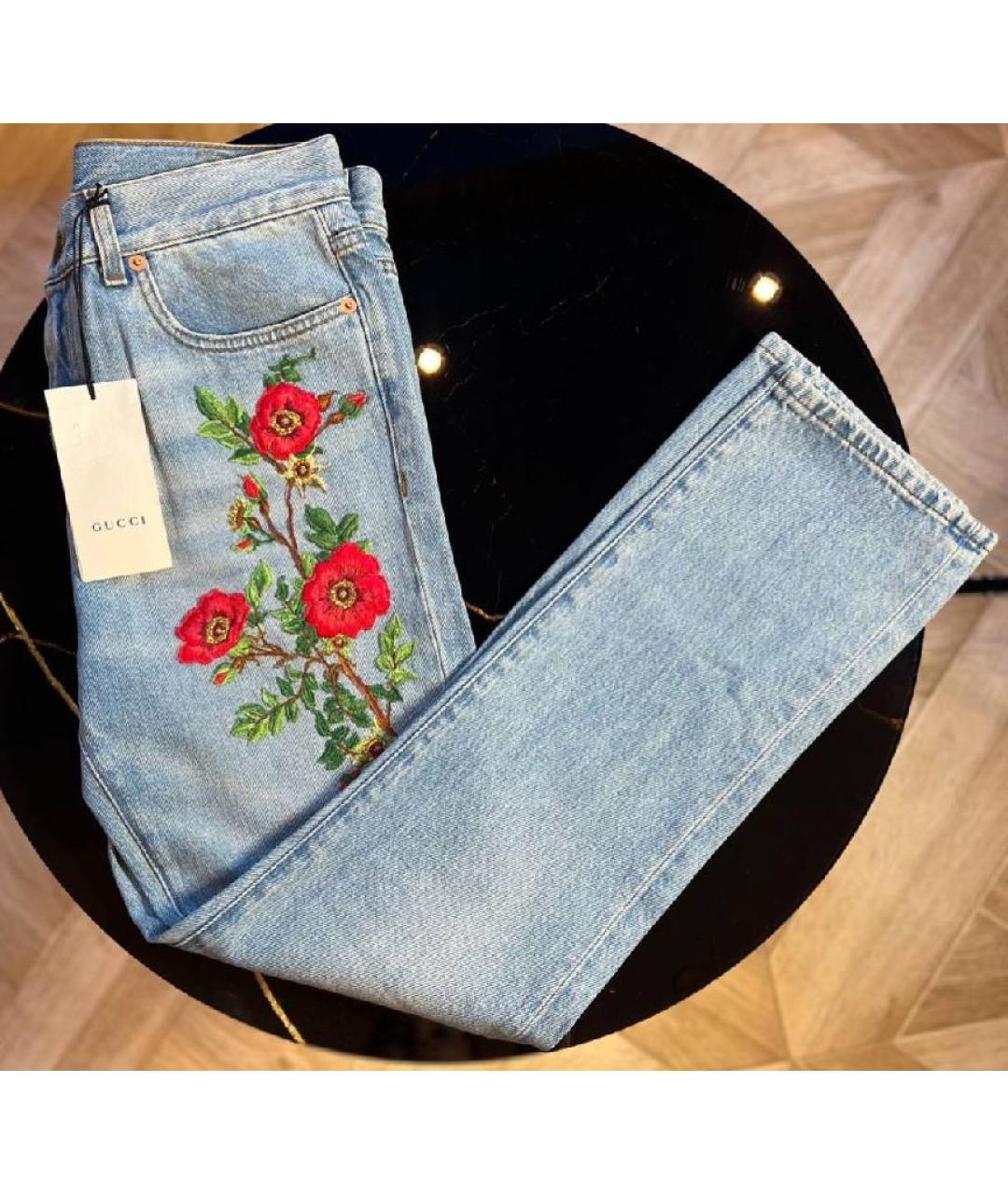 GUCCI Хлопковые джинсы слим, фото 8