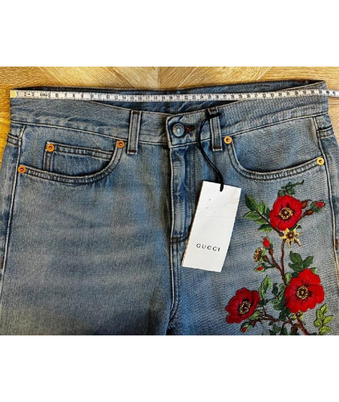 GUCCI Хлопковые джинсы слим, фото 5