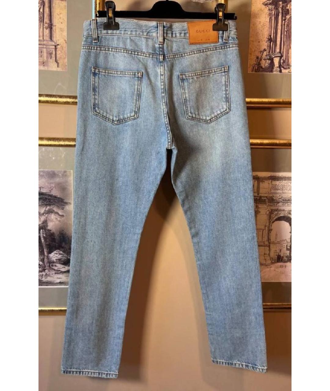 GUCCI Хлопковые джинсы слим, фото 2