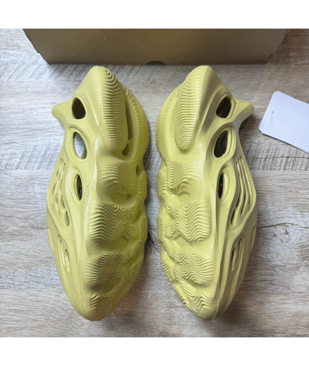 ADIDAS YEEZY Желтые шлепанцы, фото 5