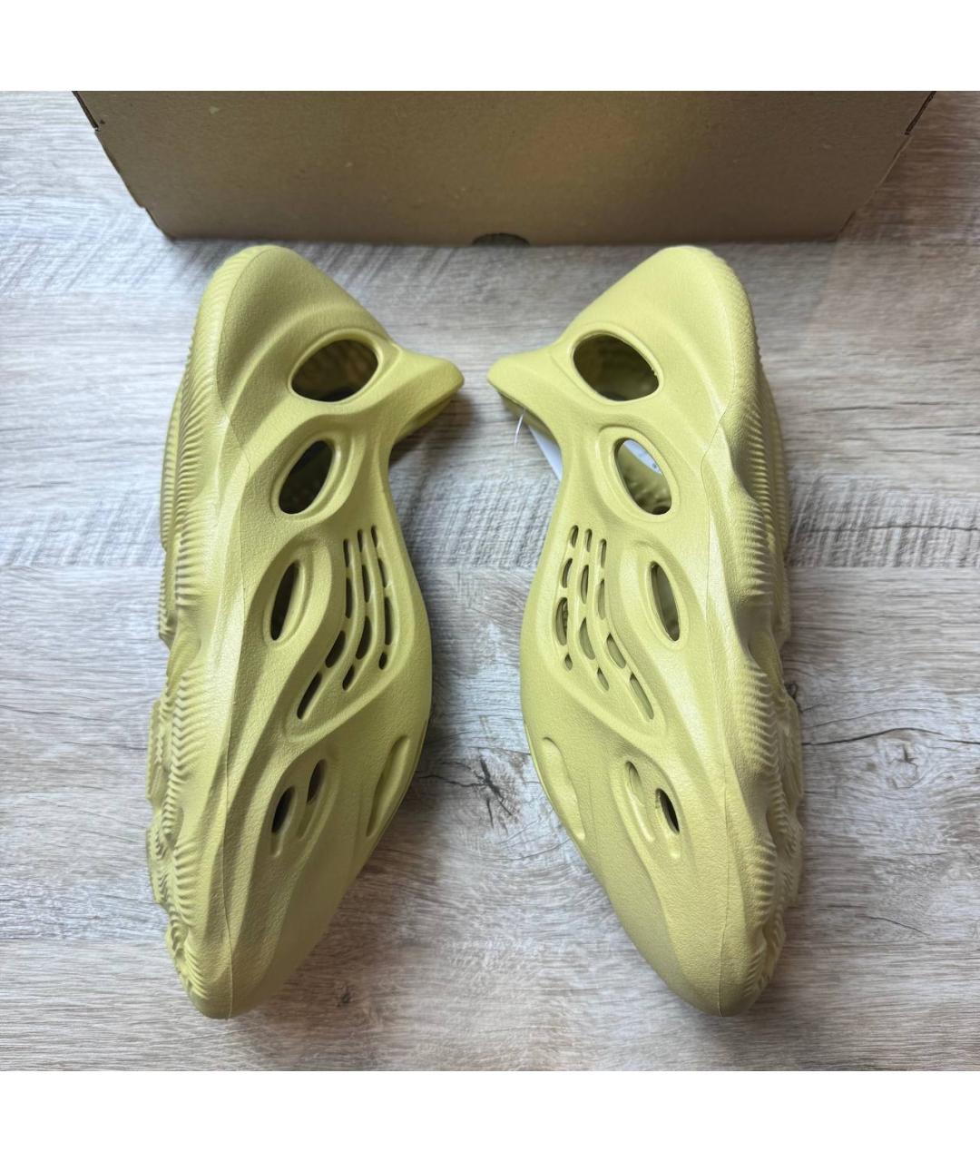 ADIDAS YEEZY Желтые шлепанцы, фото 6