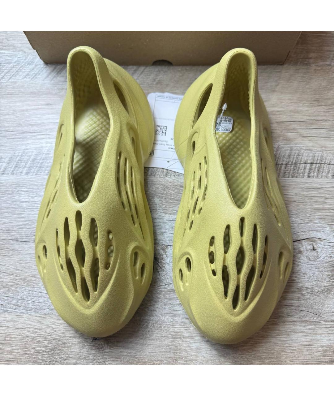 ADIDAS YEEZY Желтые шлепанцы, фото 3