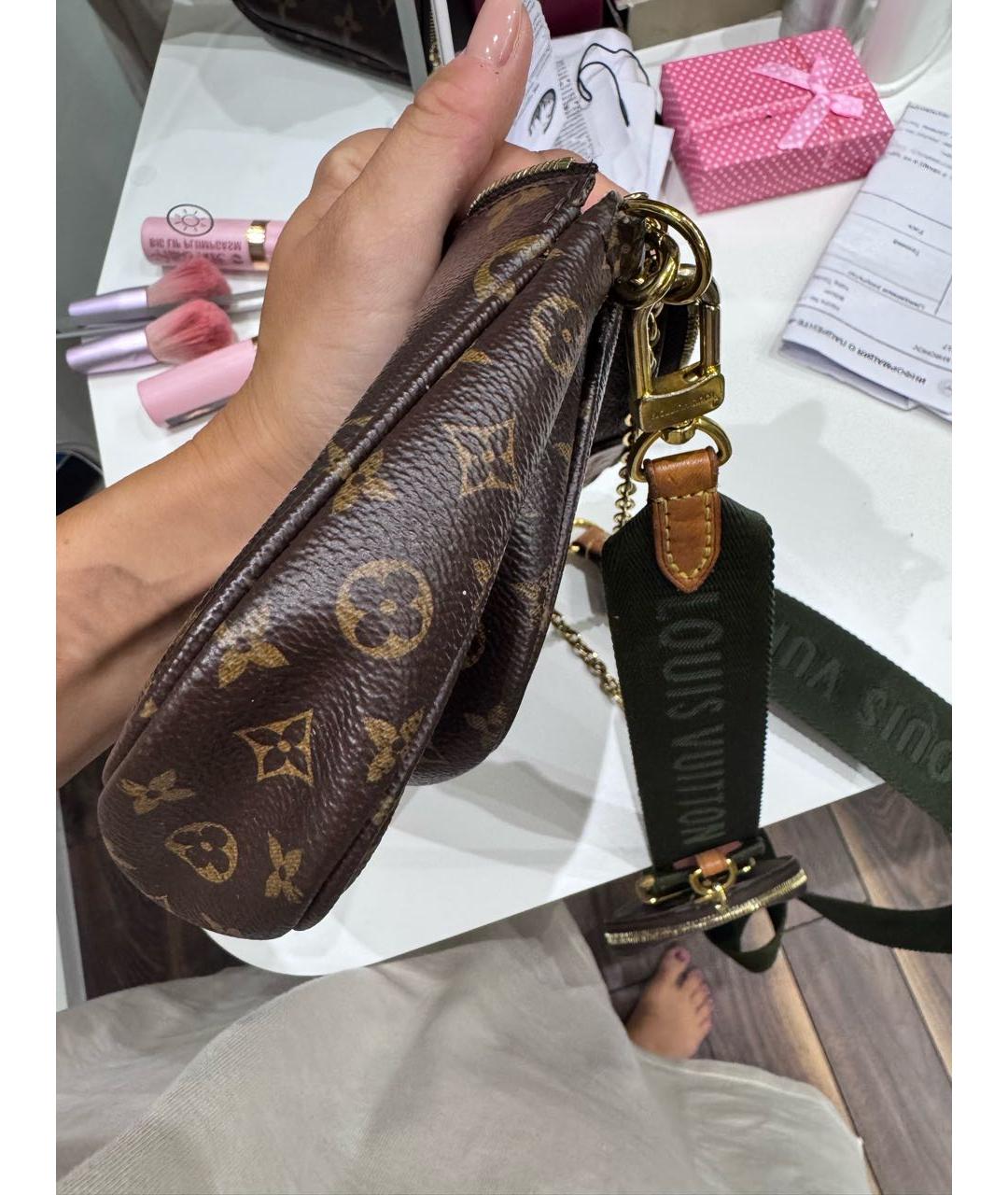 LOUIS VUITTON Коричневая сумка через плечо, фото 7