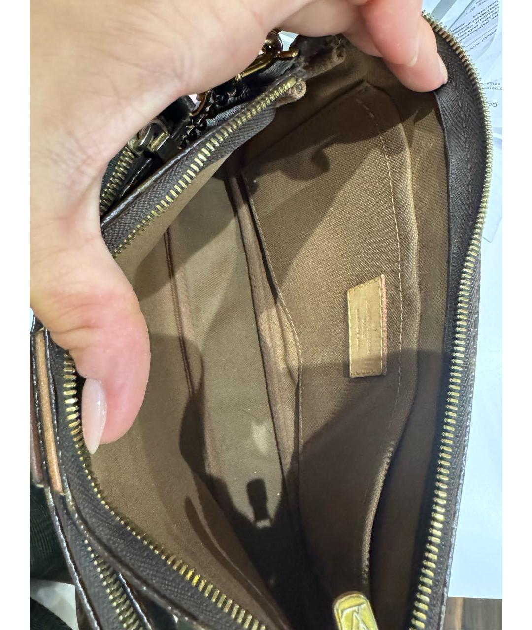 LOUIS VUITTON Коричневая сумка через плечо, фото 6