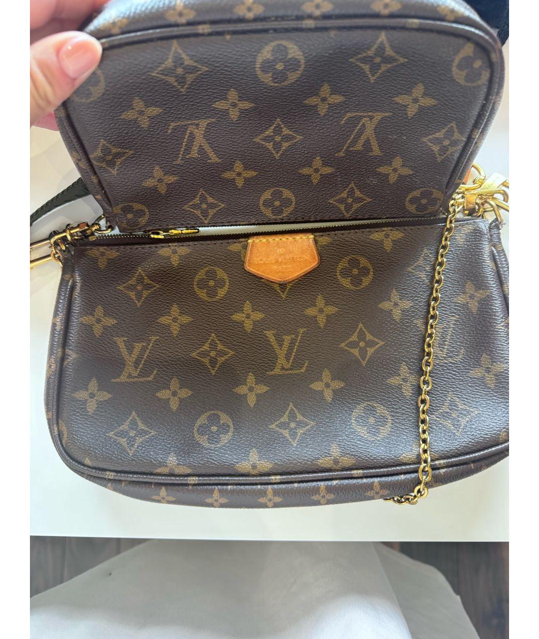 LOUIS VUITTON Коричневая сумка через плечо, фото 2