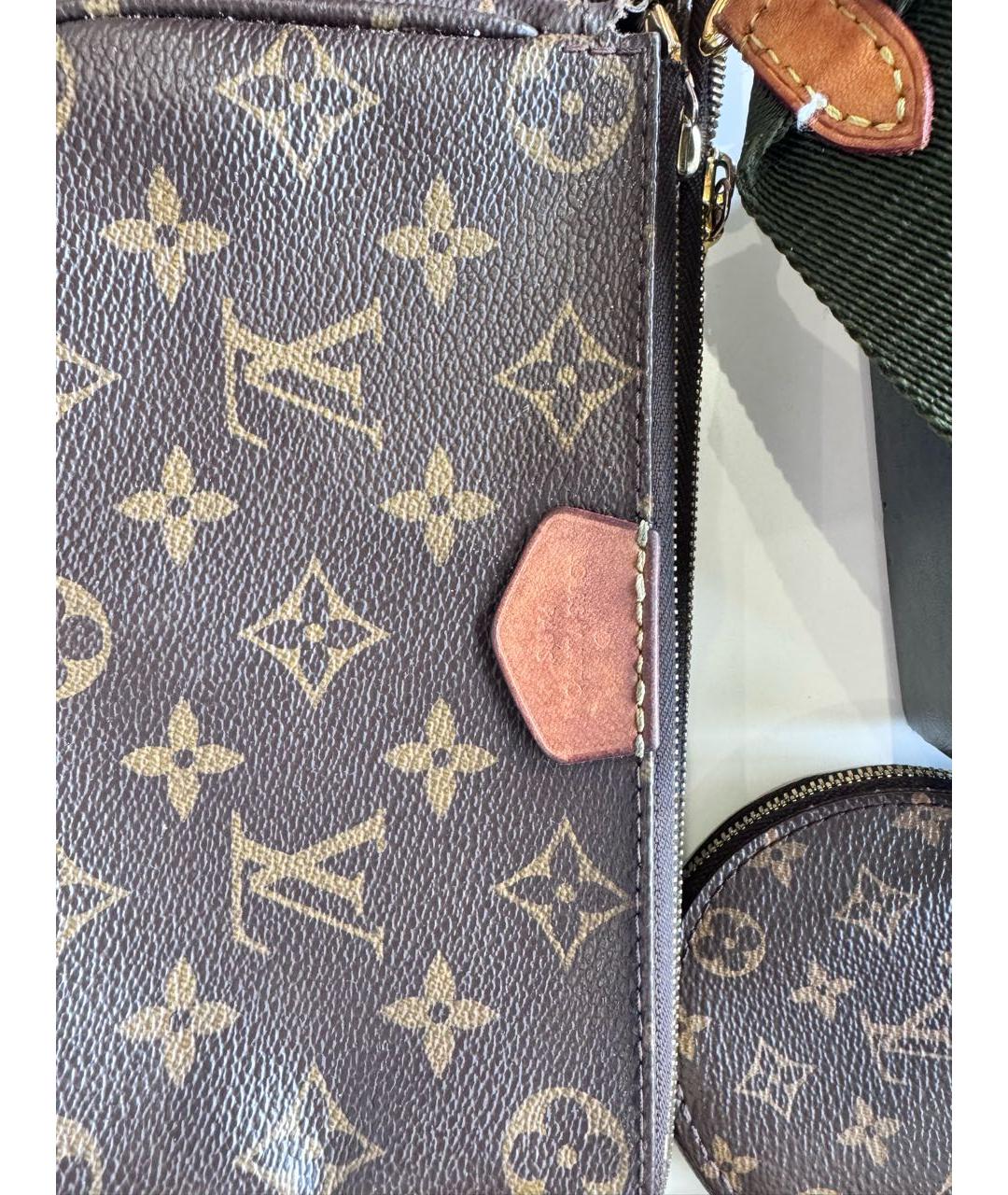 LOUIS VUITTON Коричневая сумка через плечо, фото 3