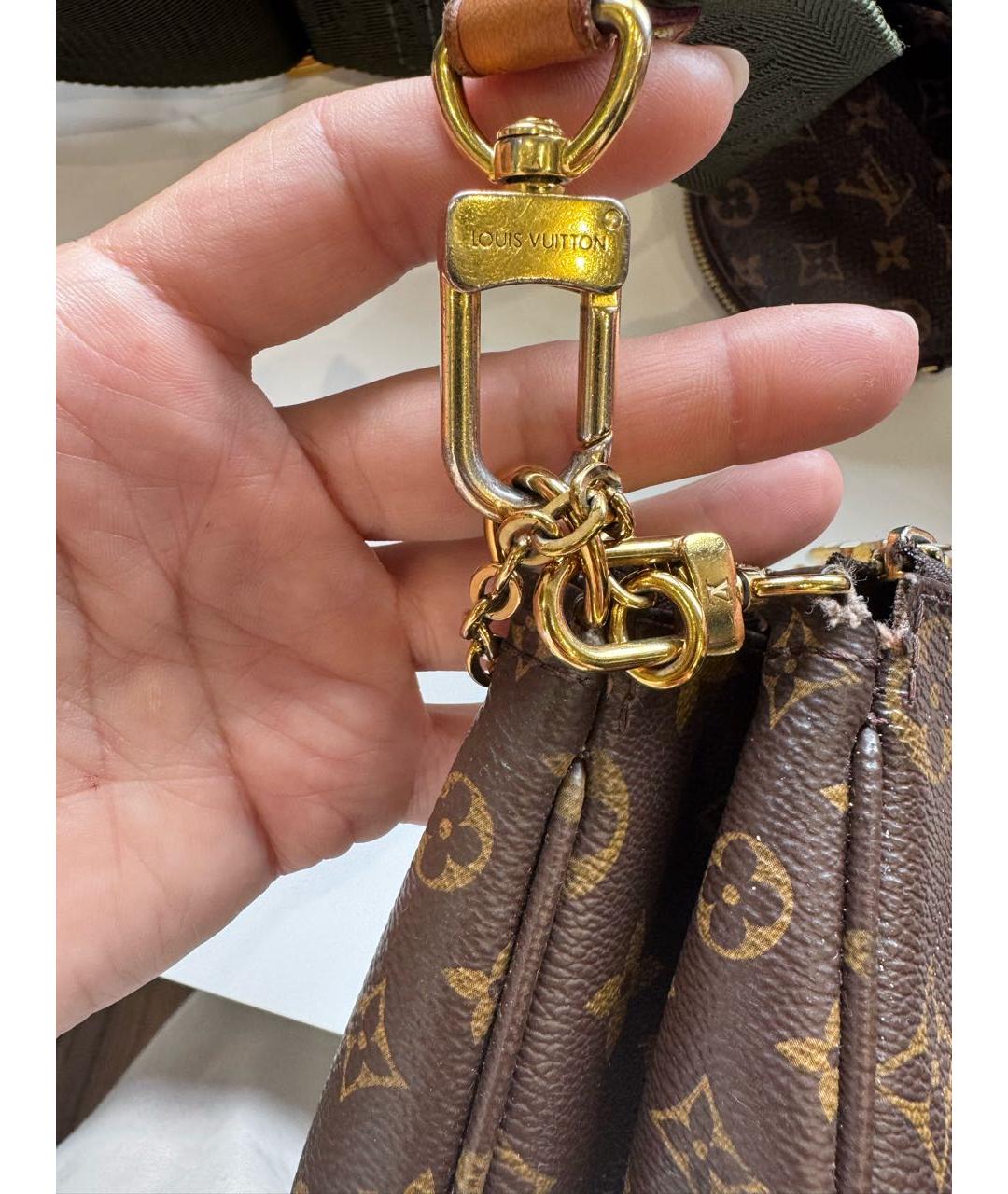 LOUIS VUITTON Коричневая сумка через плечо, фото 4