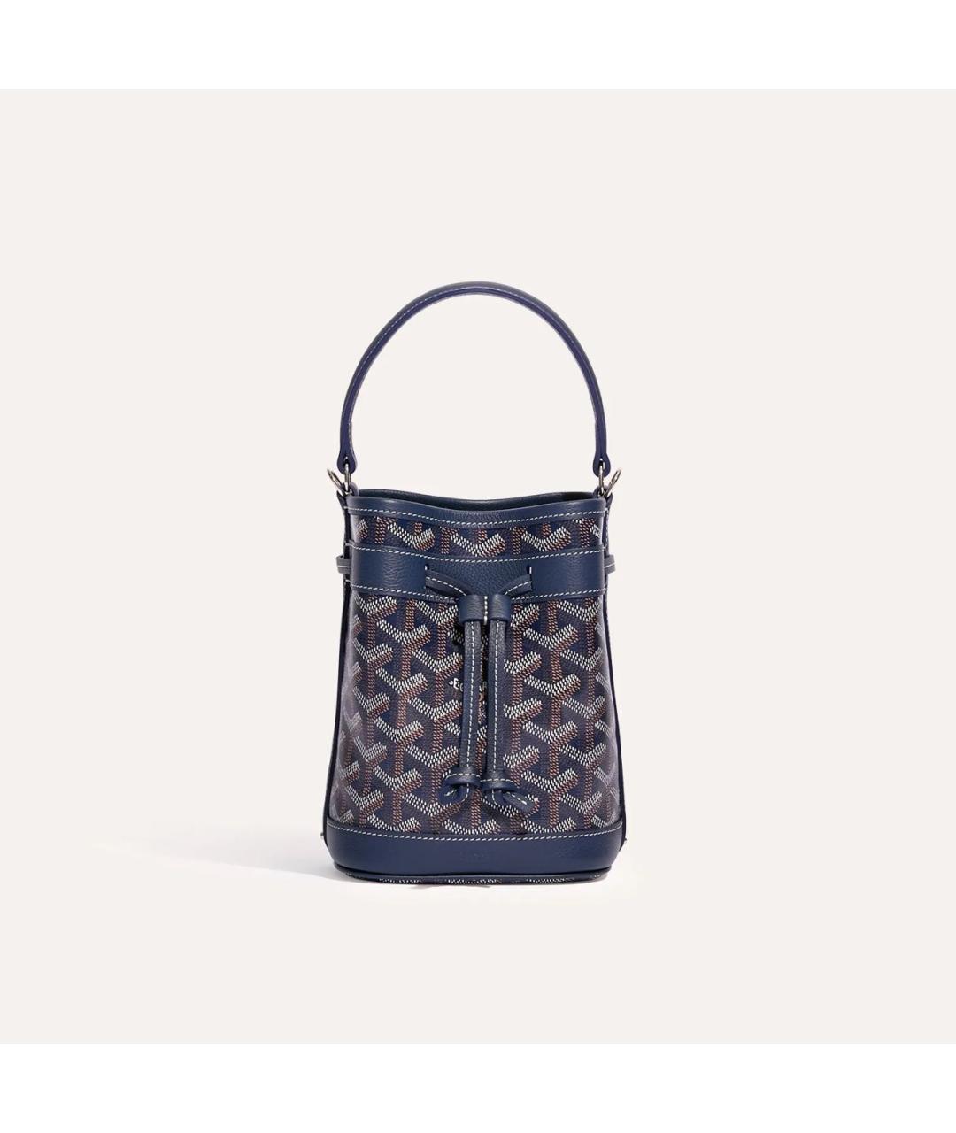 GOYARD Темно-синяя сумка с короткими ручками, фото 2