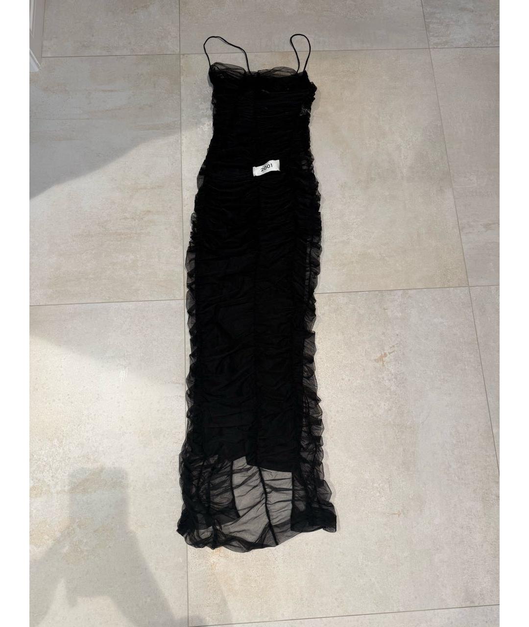 DOLCE&GABBANA Черное полиэстеровое вечернее платье, фото 5