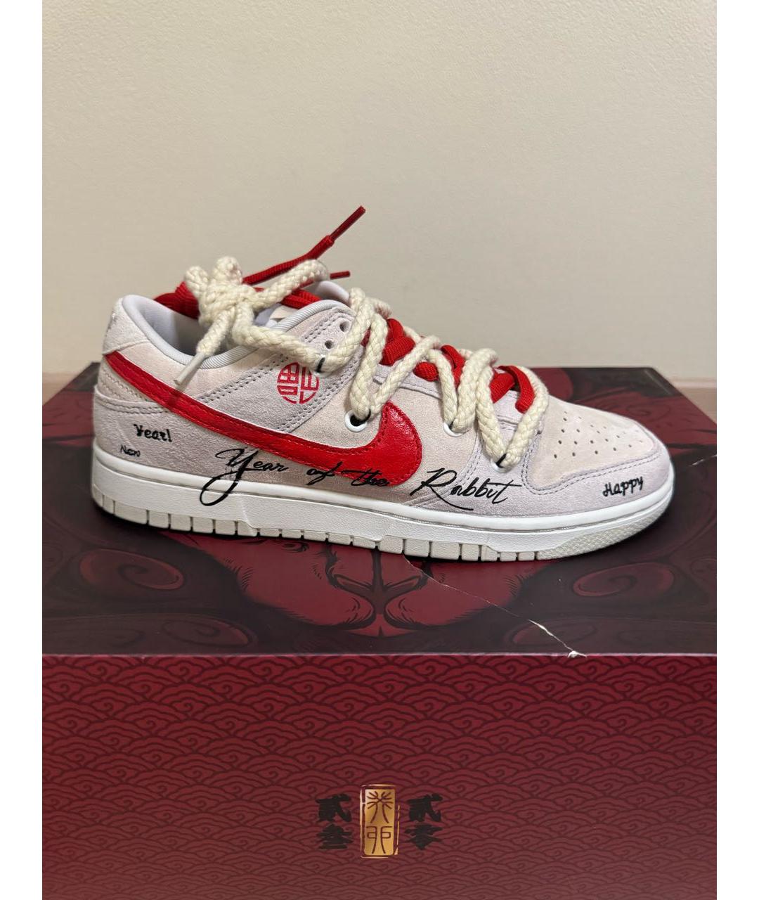 NIKE Серые замшевые низкие кроссовки / кеды, фото 8