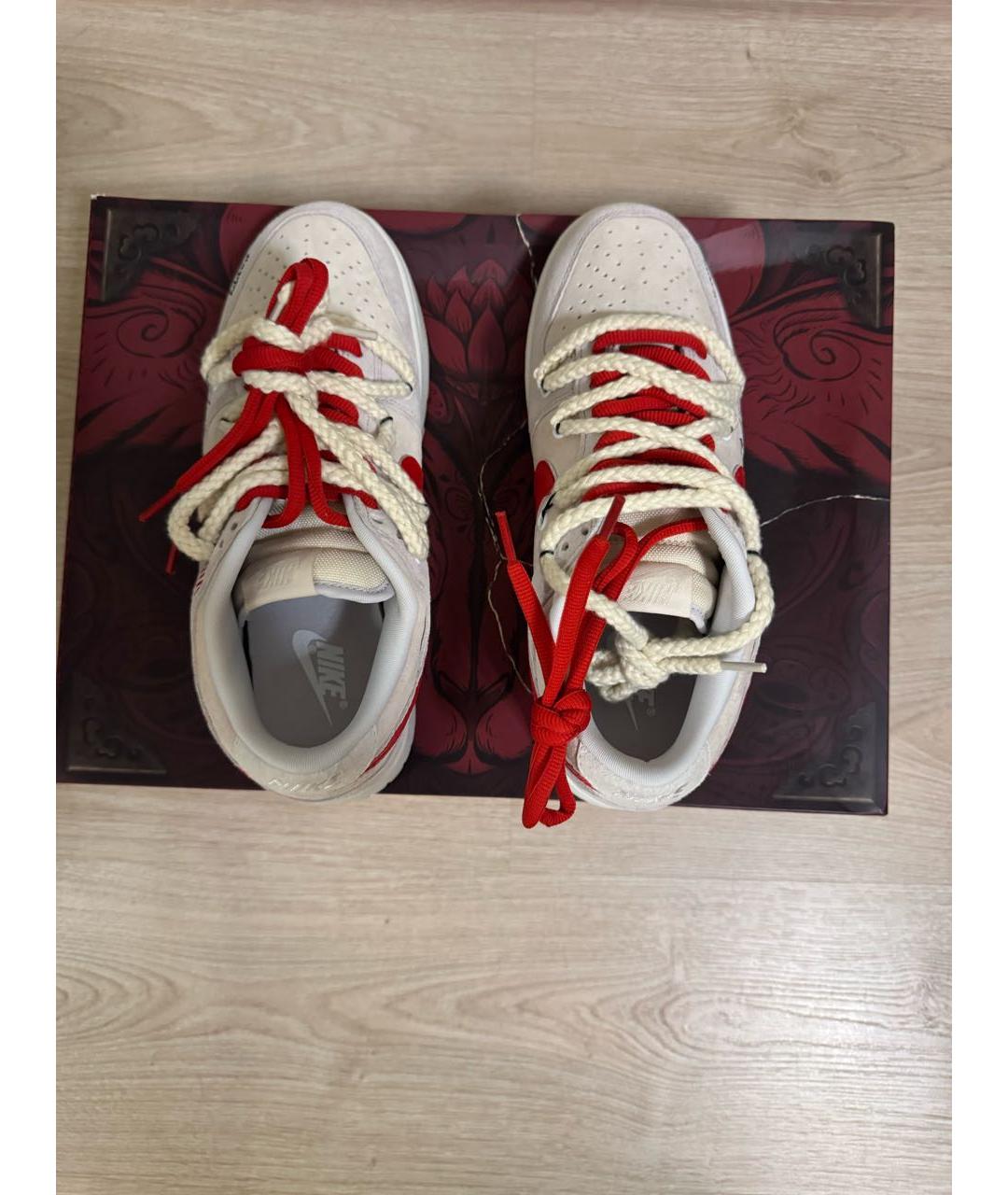 NIKE Серые замшевые низкие кроссовки / кеды, фото 3