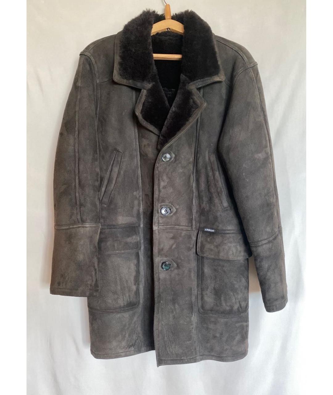 EMPORIO ARMANI Коричневая замшевая дубленка/шуба, фото 2