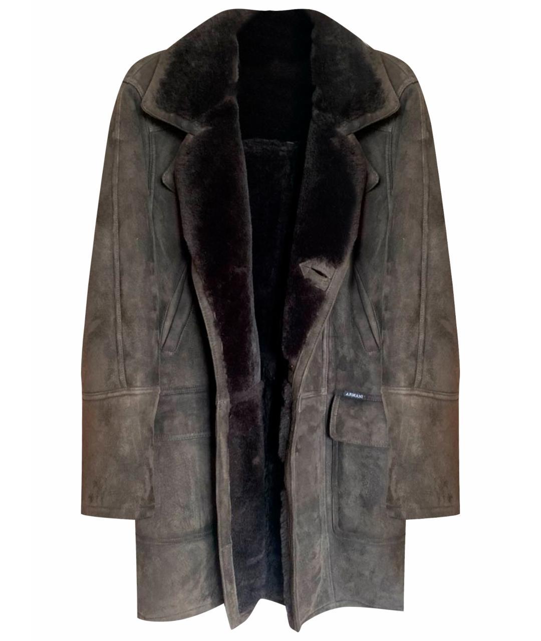 EMPORIO ARMANI Коричневая замшевая дубленка/шуба, фото 1