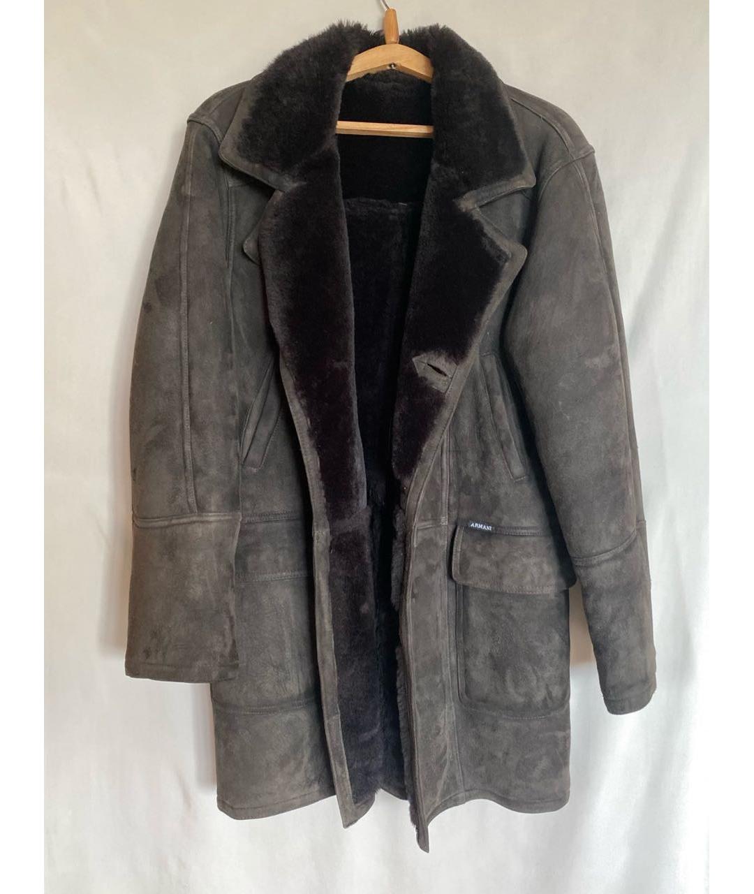 EMPORIO ARMANI Коричневая замшевая дубленка/шуба, фото 6