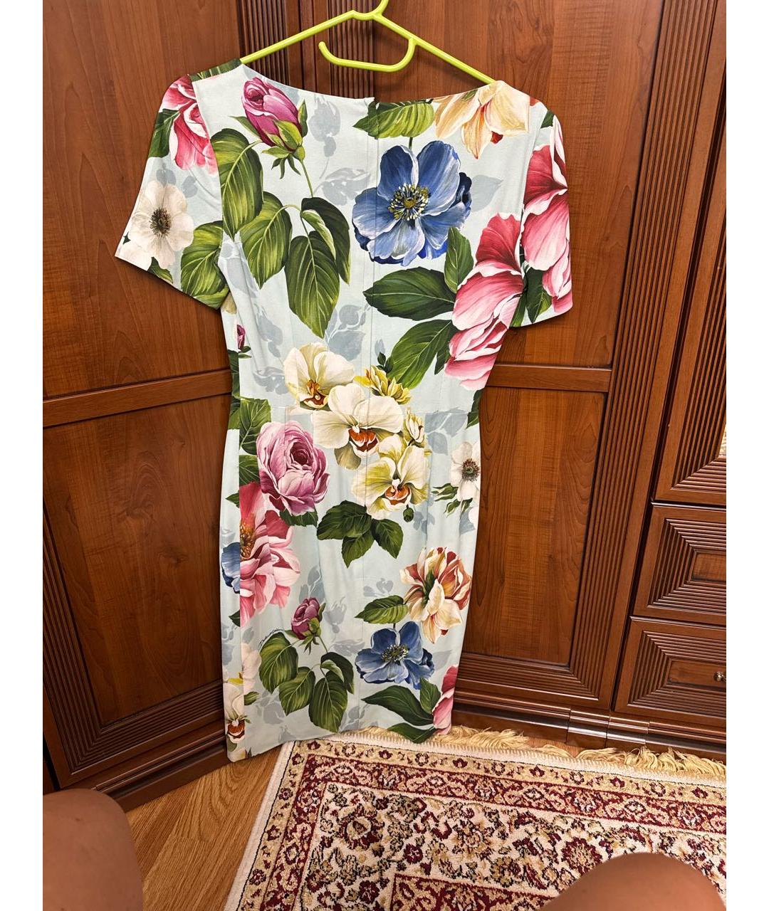 DOLCE&GABBANA Мульти коктейльное платье, фото 2