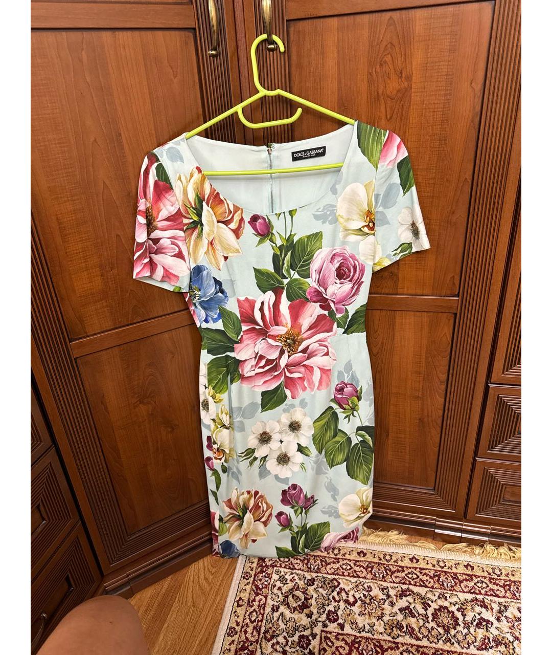 DOLCE&GABBANA Мульти коктейльное платье, фото 6
