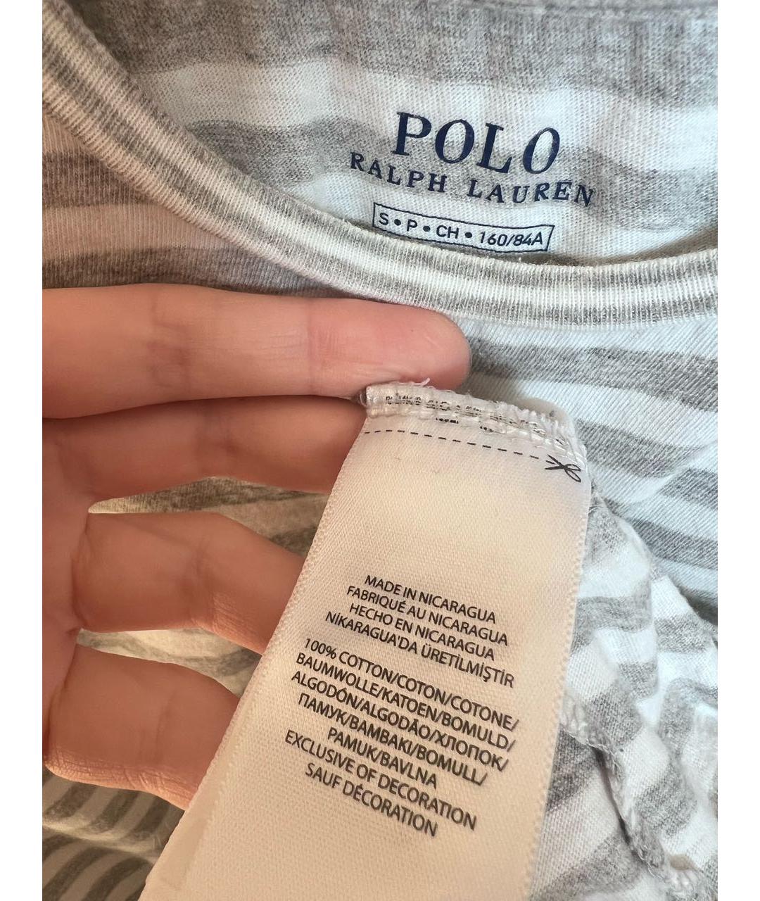 POLO RALPH LAUREN Белая хлопковая футболка, фото 3