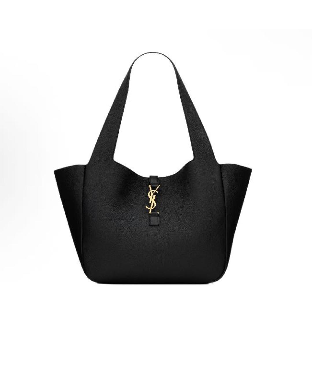 SAINT LAURENT Черная сумка тоут, фото 5