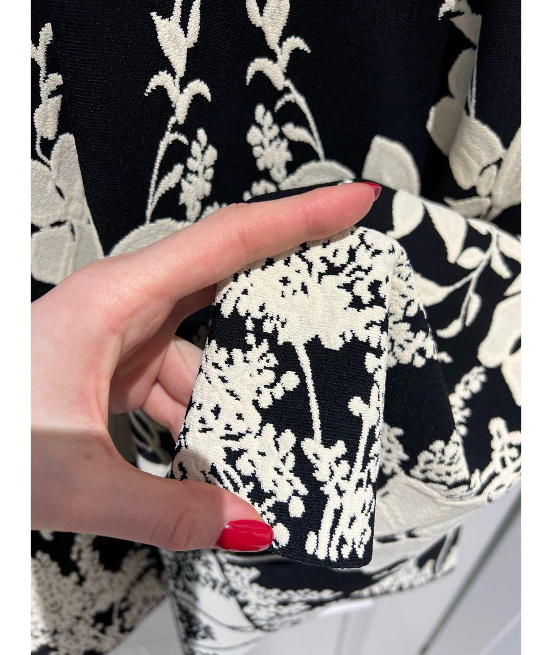 ALEXANDER MCQUEEN Черное вискозное коктейльное платье, фото 4