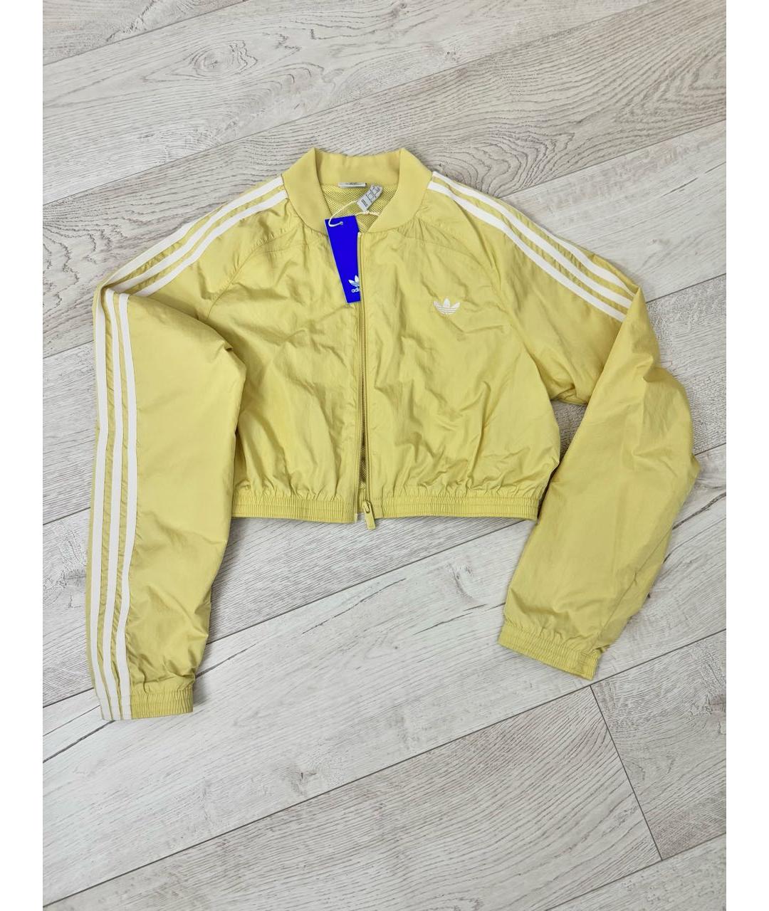 ADIDAS Желтая спортивная куртка, фото 5