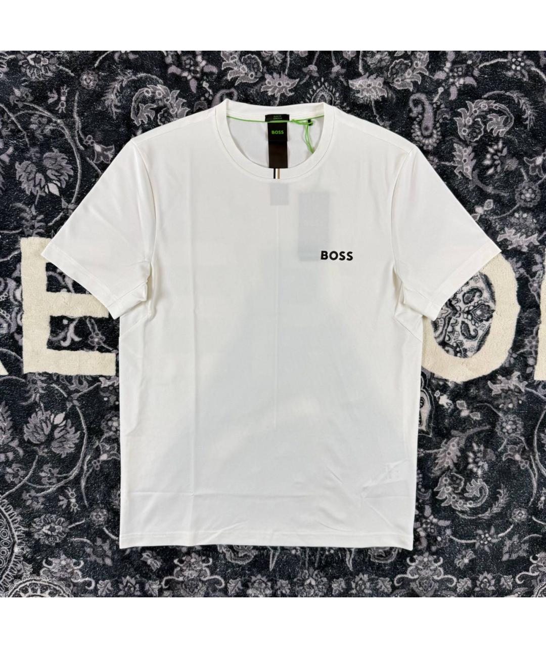 HUGO BOSS Белая хлопковая футболка, фото 5
